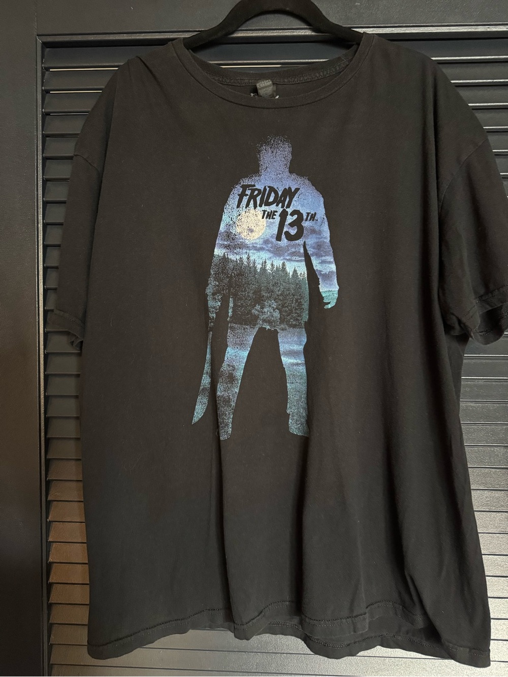 Friday the 13th Jason Silhouette Moonlit Graphic Tee XL Horror